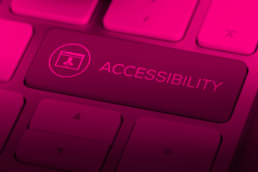 accessibility - immagine di un tasto del computer con la scritta accessibility