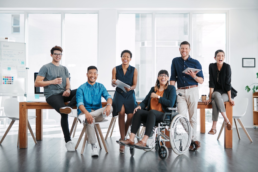 team composto da un gruppo eterogeneo di persone
